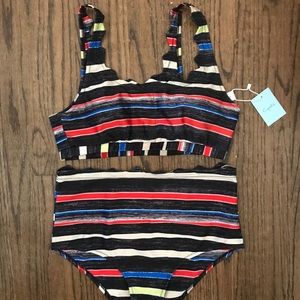 High waisted bathing suit